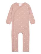 Tnsbnova L_S Wrap Jumpsuit Pink The New