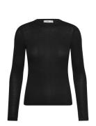 Long-Sleeved Fitted T-Shirt Black Mango