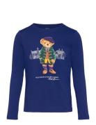 Polo Bear Cotton Jersey Long-Sleeve Tee Navy Ralph Lauren Kids