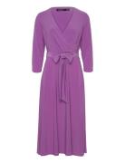 Surplice Jersey Dress Purple Lauren Ralph Lauren