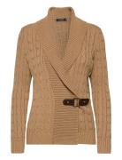 Buckled Cotton Sweater Brown Lauren Ralph Lauren