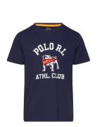 Cotton Jersey Graphic Tee Navy Ralph Lauren Kids