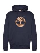 Front Camo Tree Logo Hoodie Navy Timberland