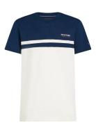 Monotype Colourblock Tee Navy Tommy Hilfiger