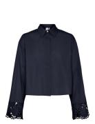 Yastrinity Ls Short Shirt S. Navy YAS