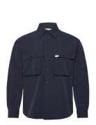 Utility Nylon Shirt Navy SIXTH JUNE