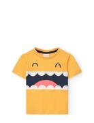 Knit T-Shirt Yellow Boboli