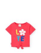 Knit T-Shirt Red Boboli