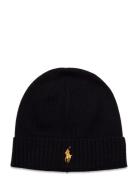 Signature Pony Wool Beanie Black Polo Ralph Lauren