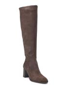 Boot Long Wooden Heel Brown Apair