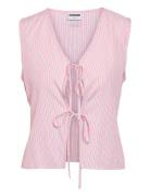 Nmfrida S/L Tie Vest Wvn Pink NOISY MAY