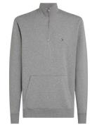 Essential Terry 1/4 Zip Grey Tommy Hilfiger