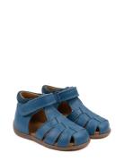 Starters™ Velcro Sandal Blue Pom Pom