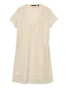 Vmmaya Ss V Neck Short Dress Jrs Girl Cream Vero Moda Girl