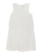 Dress Embroidery Beige Creamie