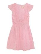 Dress Lurex Stripe Pink Creamie