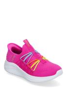 Girls Ultra Flex 3.0 Bungee Fun Pink Skechers