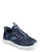 Girls Summits Navy Skechers