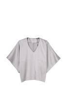 Short Sleeve Blouse, Paruta Grey Ivo Nikkolo