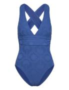Oasis Cross Back Piece Blue Seafolly