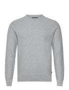 M Cotton Structure Sweater Grey J. Lindeberg