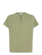 Kamilia Wing Sl Blouse Green Kaffe