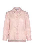 Stripe-Print Shirt Pink Mango