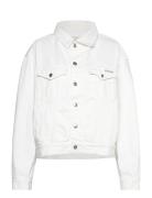 Boxy Denim Jacket White Calvin Klein Jeans