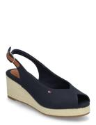 Flag Mid Wedge Espad Slingback Navy Tommy Hilfiger
