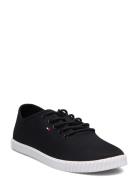 Canvas Lace Up Sneaker Black Tommy Hilfiger