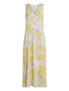 Print Abstract Ecovero Vn Dress Yellow Calvin Klein