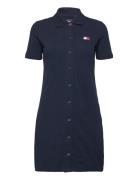 Tjw Badge Pique Polo Dress Navy Tommy Jeans