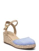 Chambray Mid Wedge Espad Blue Tommy Hilfiger