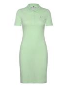 1985 Slim Pique Polo Dress Ss Green Tommy Hilfiger
