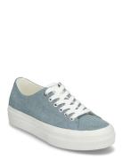 Women Lace-Up Blue Tamaris