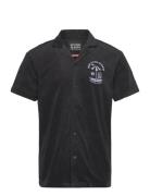 Short-Sleeved Regular Fit Towelling Shirt Black Scotch & Soda