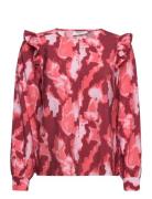 Mschmagnella Ladonna Top Aop Red MSCH Copenhagen