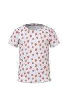 Nmfvemma Aop Ss Slim Top White Name It