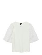 Vmnina 2/4 Top Jrs Cream Vero Moda