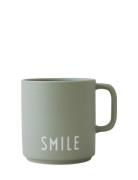 Favourite Cup With Handle Green Design Letters