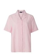 Lauren Organic Cotton Seersucker Pajama Set Pink Lexington Home
