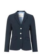 Amanda Linen Blazer Navy Newhouse