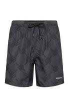 Dotted Monogram Swimshorts Black Daily Paper
