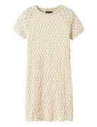 Nlfralma Ss Short Lace Dress Beige LMTD