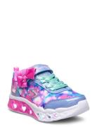 Girls Flutter Heart Lights Blurred Love Pink Skechers