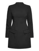 Leanna High Neck Mini Dress Black Malina