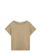 Shirts/Blouses Short Sleeve Beige Marc O'Polo