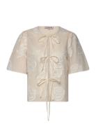 Rosamarie Cardigan Cream A-View