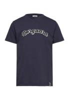 Printed Tee Thorlino Tee Navy Mads Nørgaard