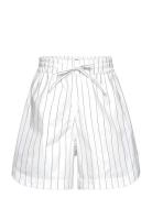 Crisp Poplin Pio Shorts White Mads Nørgaard